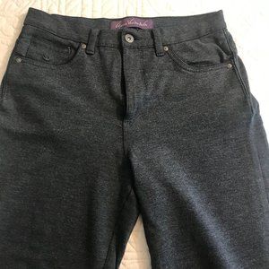 Gloria Vanderbilt Grey Slim Fit Pants - 8 Long